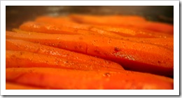 sweet and savory carrots