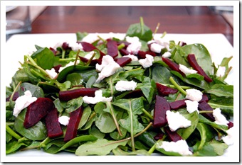 beet and goat cheese salad