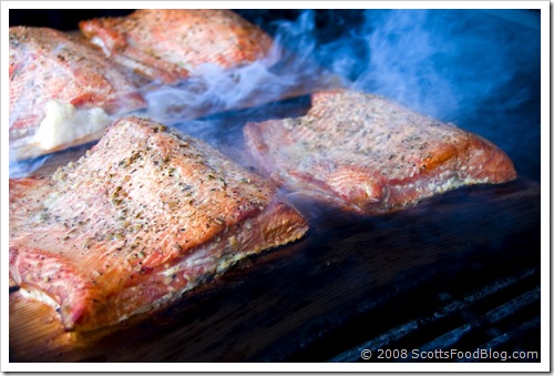 cedar plank salmon